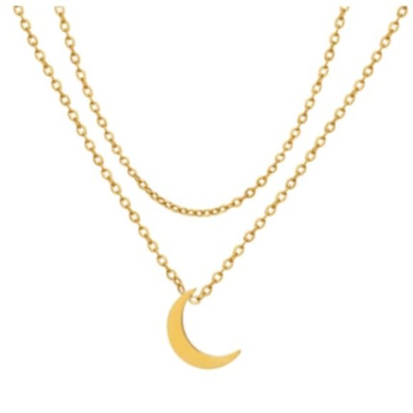 Moon Child Layered Necklace - Picture 2 of 3